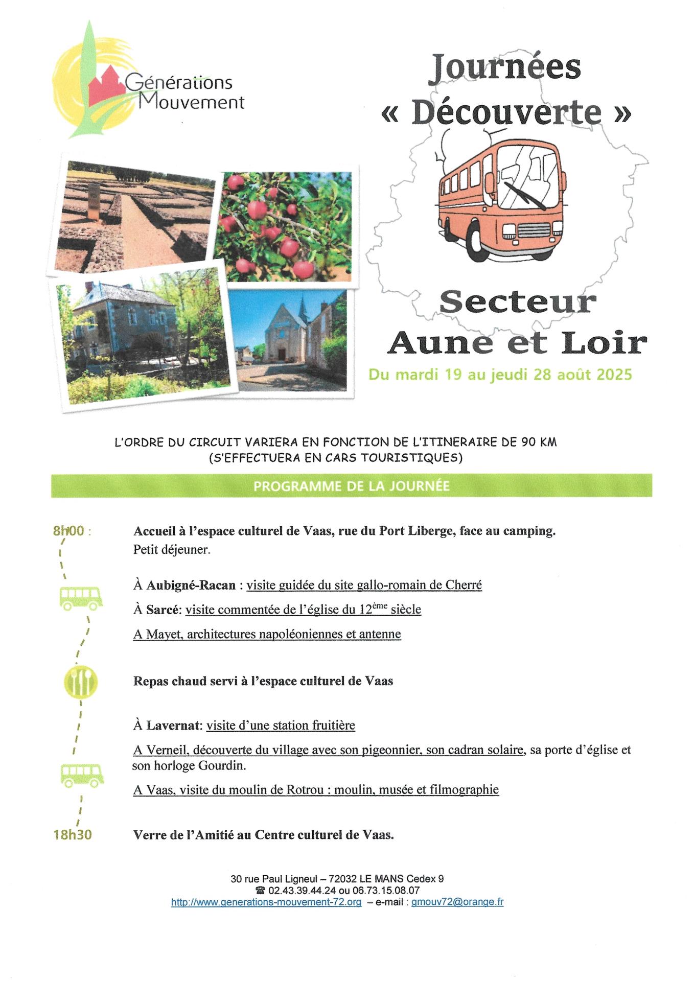 J d aune et loir programme