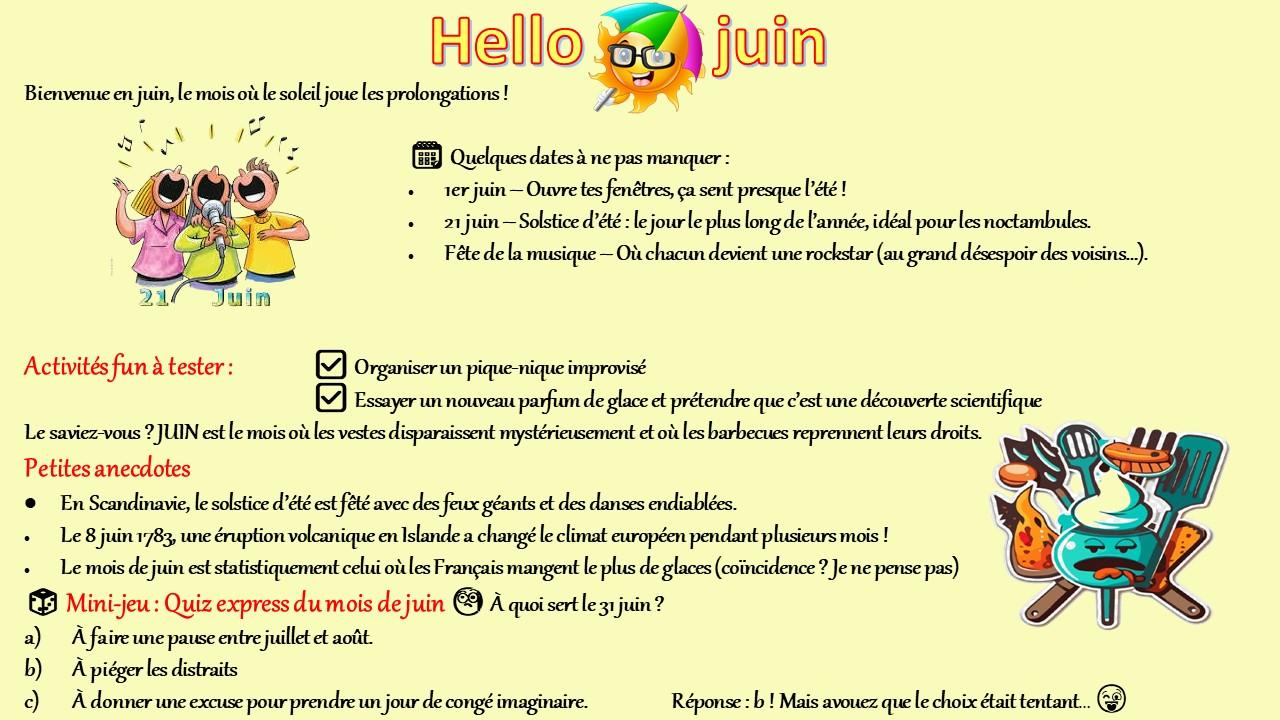 Mois de juin 2025