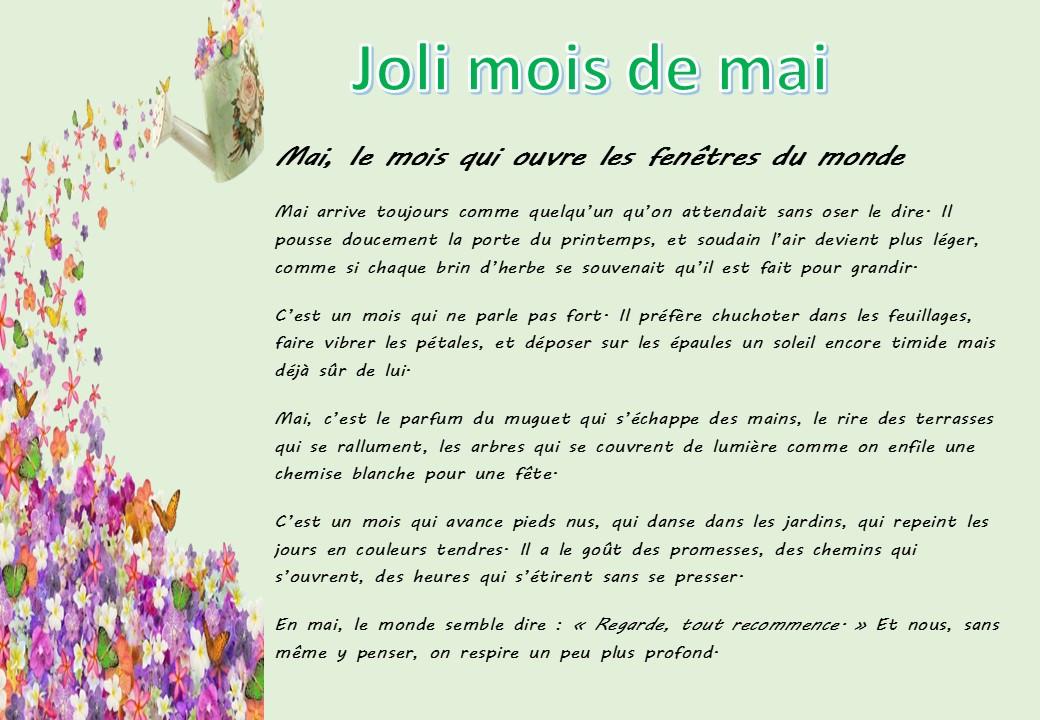 Mois de mai