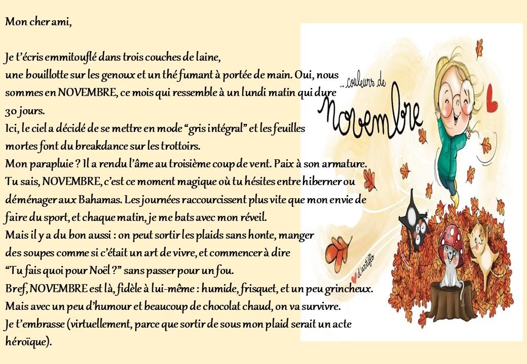 Mois de novembre