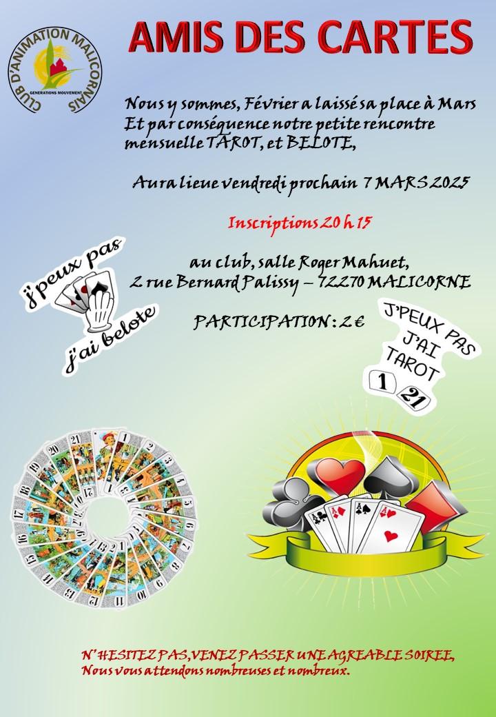Rencontre carte mars 2025