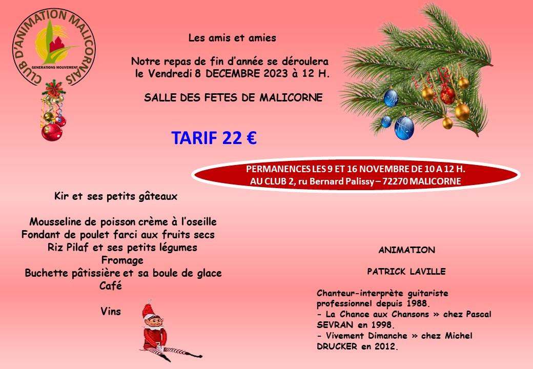 Repas de noel 2025